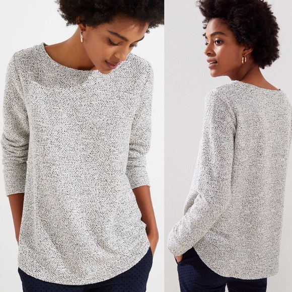 Loft Boucle Tunic Sweater Sweatshirt 
